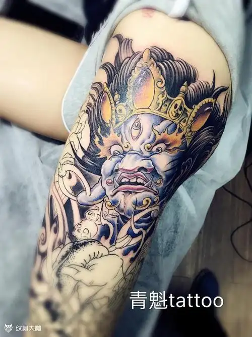 金刚_纹身图案手稿图片_卢东的纹身作品集