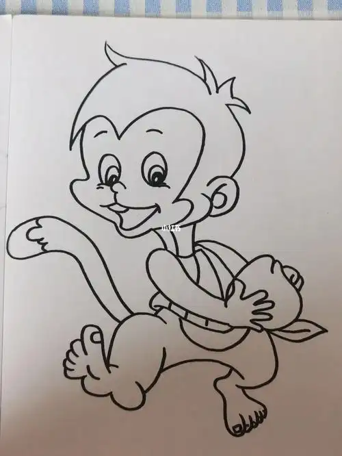 简笔画打卡1小猴子