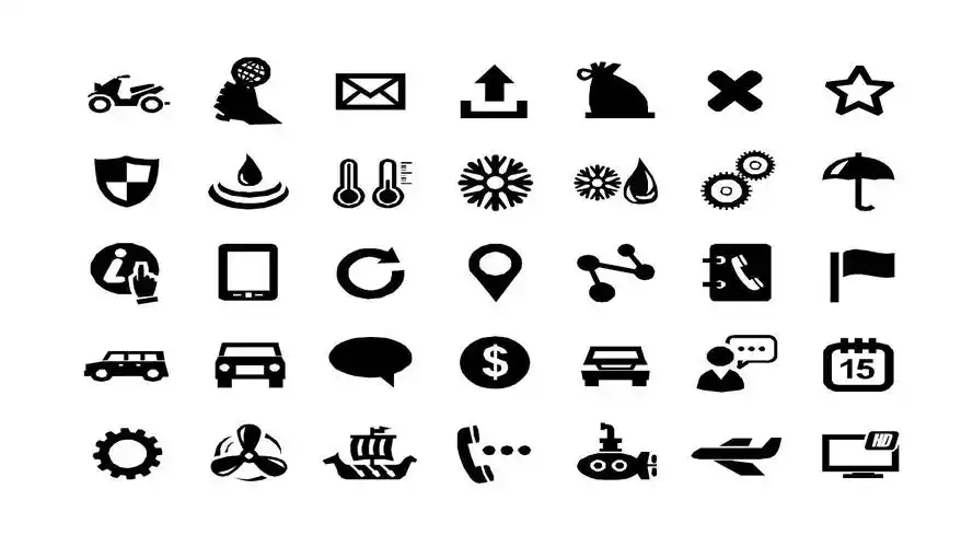 ppt素材小图标合集黑白彩色超多的小图标