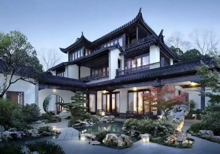 中式经典,庭院别墅| 耕一方良田,辟一处菜园 - 美篇