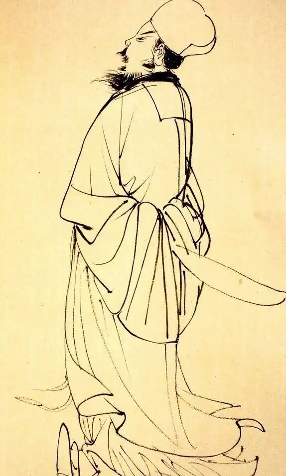 工笔人物画大师蔡岚,笔下白描人物,生动传神,真是百看不厌