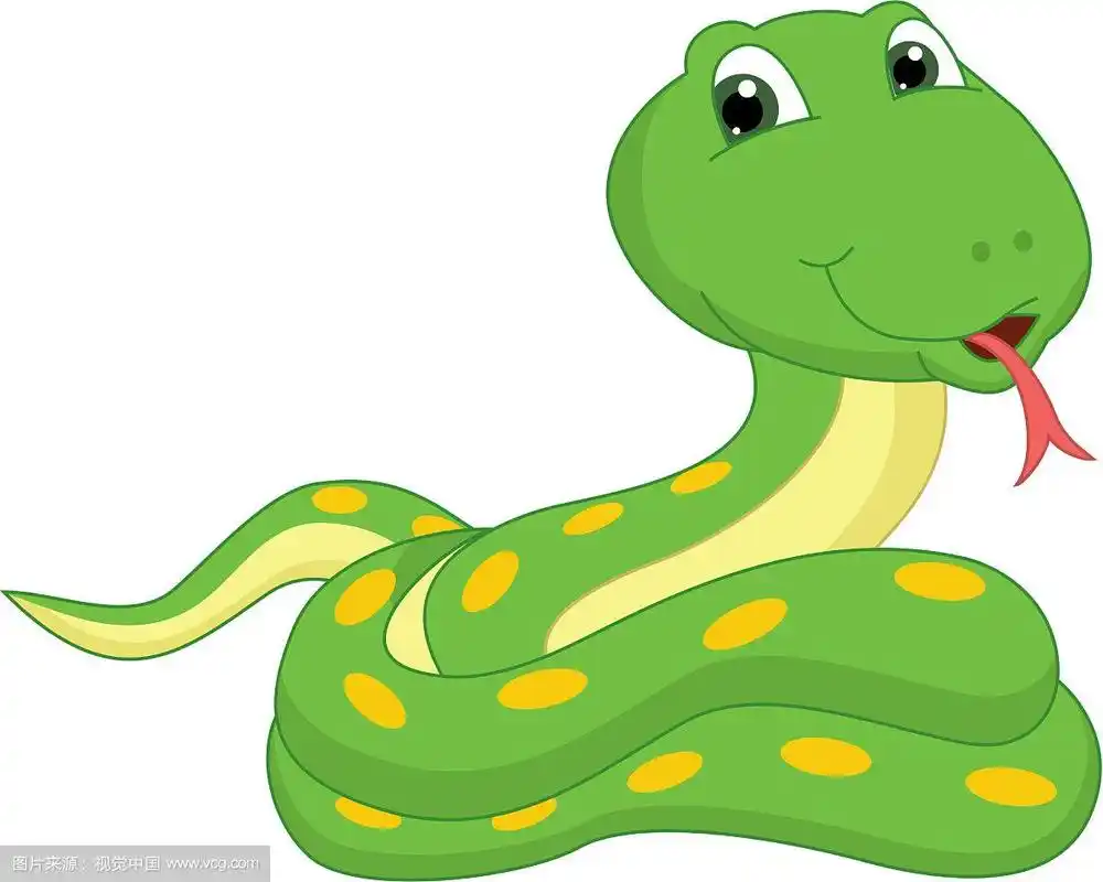 一条卡通蛇
