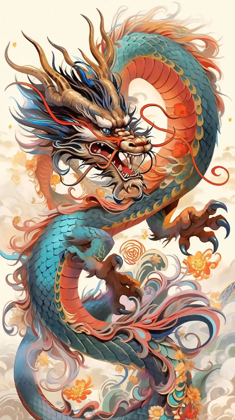 一只巍峨而霸气的龙,昂首朝天.它龙鳞熠熠生 - 抖音