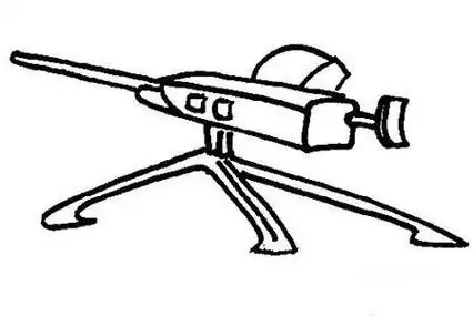 绝地求生的重机枪简笔画