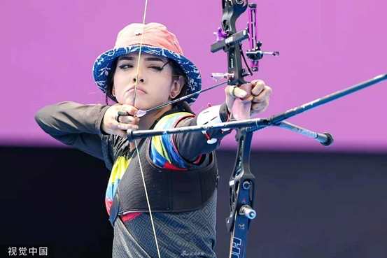 精灵弓箭手奥运会上的射箭美少女