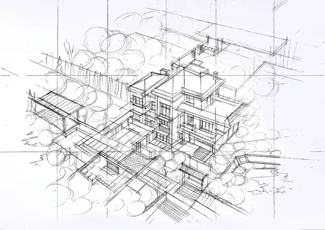 画完啥也不是系列#环艺狗 #景观手绘 鸟瞰图练习 - 抖音