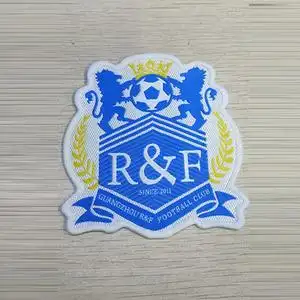 18 19年中超广州富力球员版烫印队徽 刺绣队徽 现货球迷用品周边