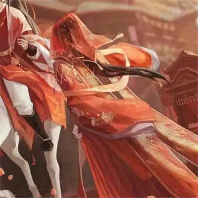 爱情浪漫甜蜜的古风情侣头像图片