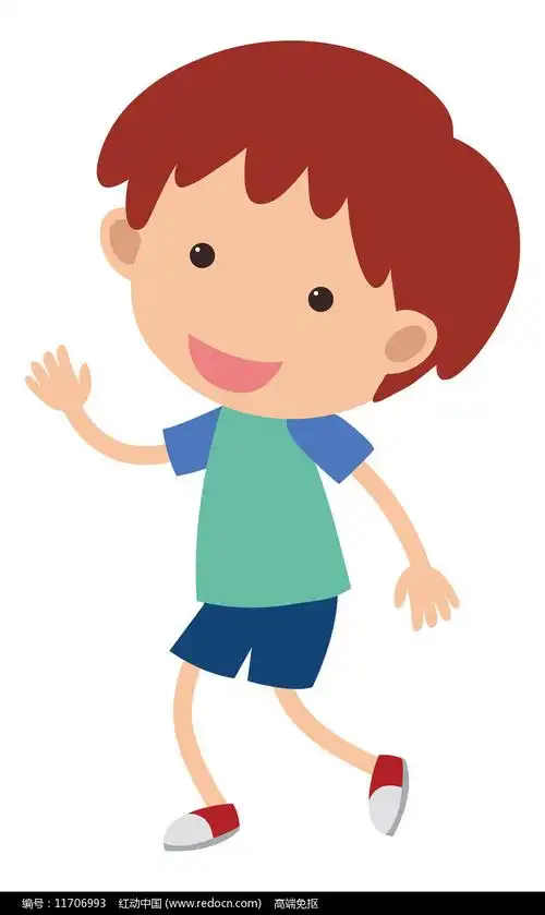 小男孩png矢量图图片_卡通手绘_编号11706993_红动中国