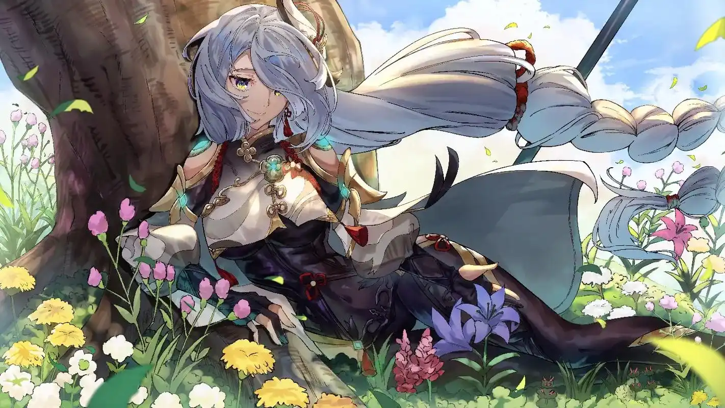 申鹤小姐姐#申鹤 #原神角色壁纸 #游戏日常 #抖音推广 # - 抖音