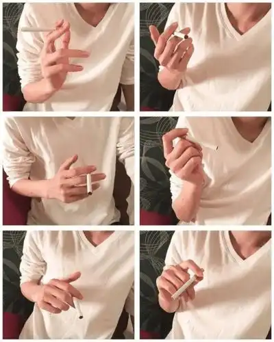 绘画素材拿烟的手微微颤抖一组手部姿势素材参考