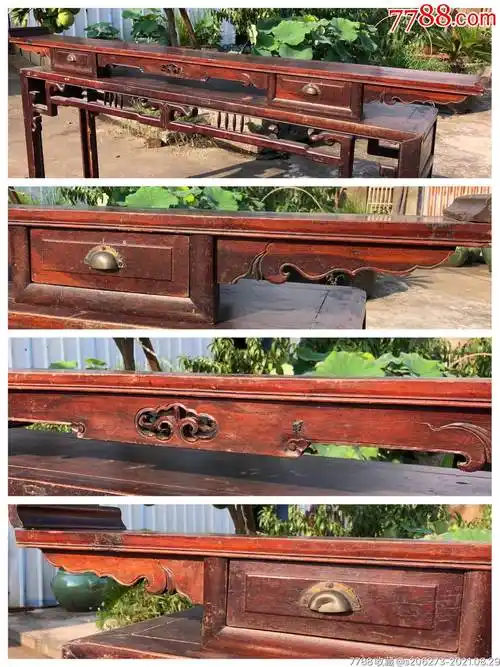晚清民国精品老家具翘头长台案