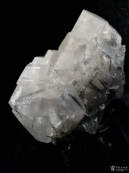 透明方解石共辉锑矿 矿物晶体标本摆件观赏石奇石原石晶簇