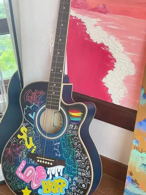 吉他涂鸦绘画