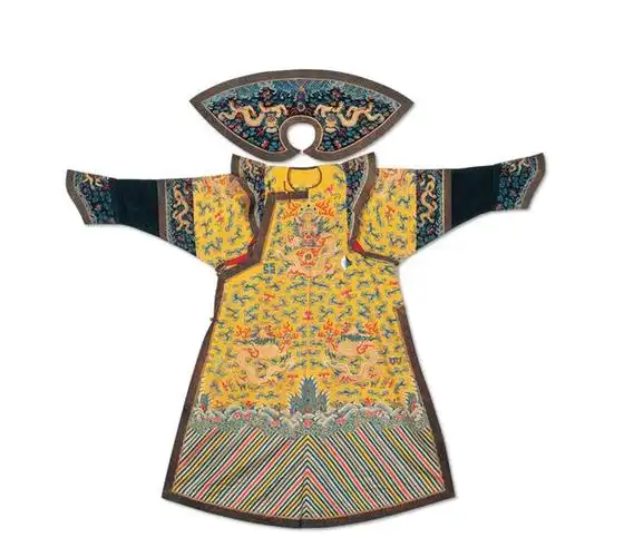 高清照片:清朝皇后的龙袍,尽显母仪天下的华贵气质