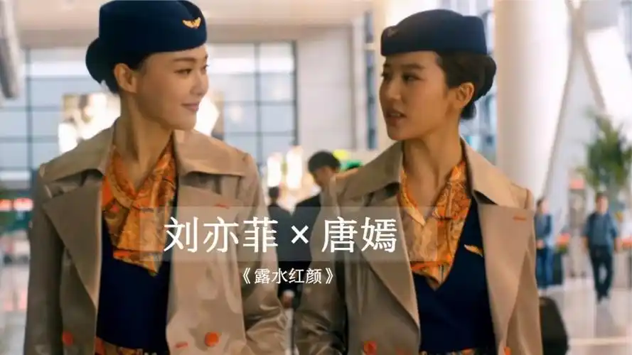 刘亦菲唐嫣丨同框出演最美空姐这电影只看她俩就够了