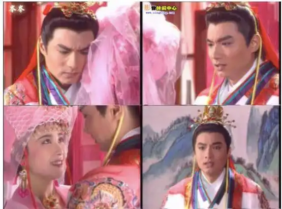 《唐太宗李世民》中的唐太宗和杨吉儿～林俊贤和傅艺伟配一脸.   2.