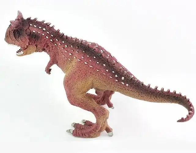 跨境侏罗红色牛龙模型玩具 实心塑胶仿真恐龙模型 静态儿童玩具