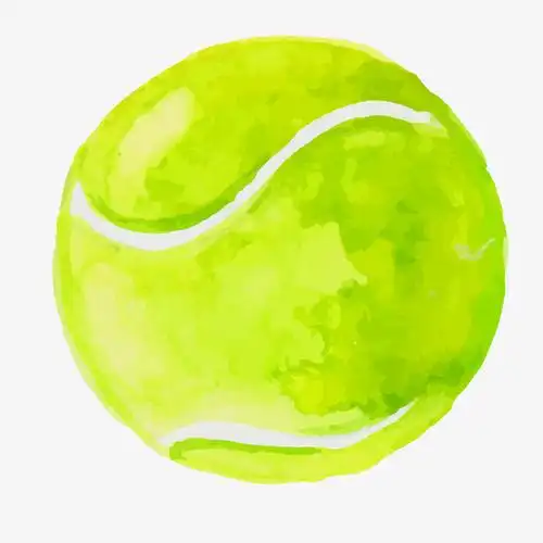 卡通手绘网球矢量图