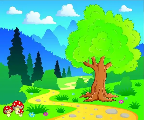 卡通森林景观8图片