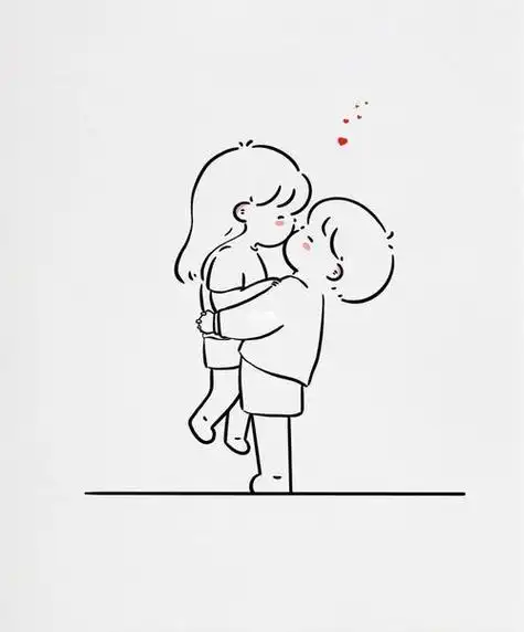 关于初恋的简笔画关于爱情的简笔画表达朋友之间表达祝福的简笔画表达