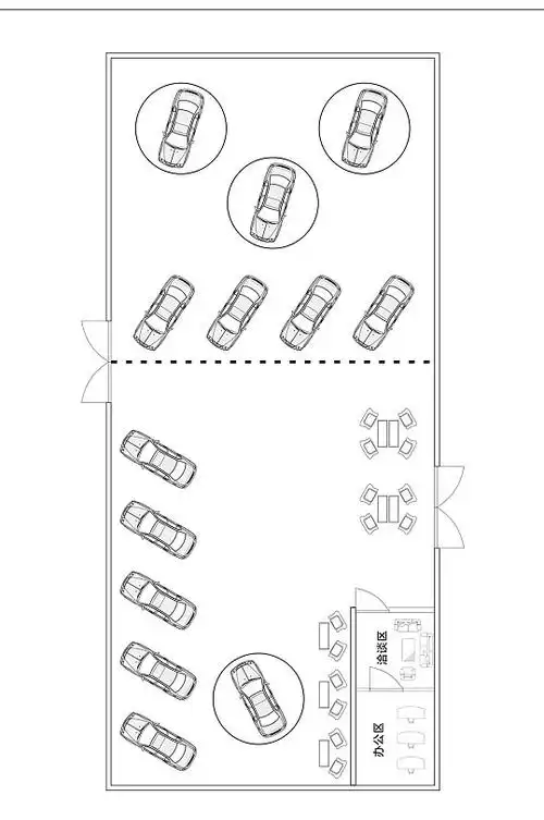 车展布局平面指示图