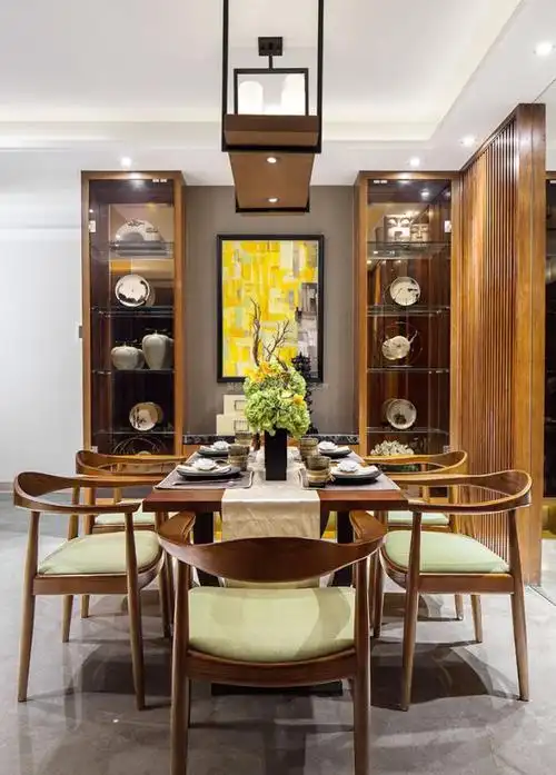 小餐厅新中式装饰元素装修效果图片2017 - 堆糖,美图壁纸兴趣社区