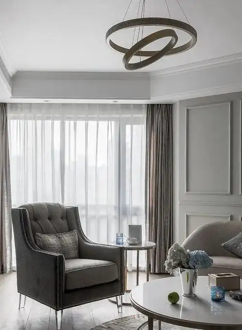 120㎡轻奢美式风格装修,精致优雅编织时尚生活!