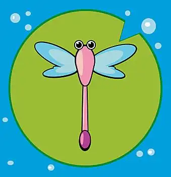 插画,可爱,蜻蜓