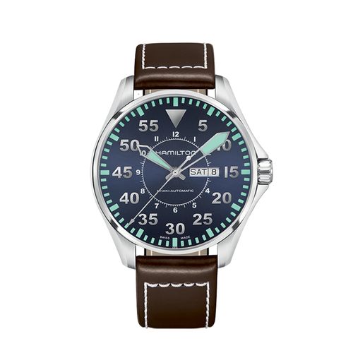 汉米尔顿hamilton卡其 航空系列 h64715545 机械男表正品机械手表