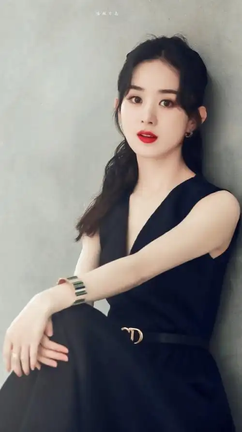 赵丽颖黑色连衣裙