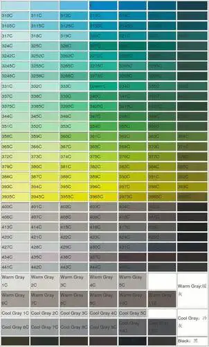 pantone色c面