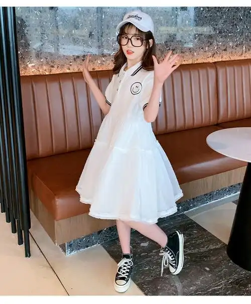 学生10岁中童公主裙儿童裙子夏季女童夏装子洋气网红韩版大童装女孩