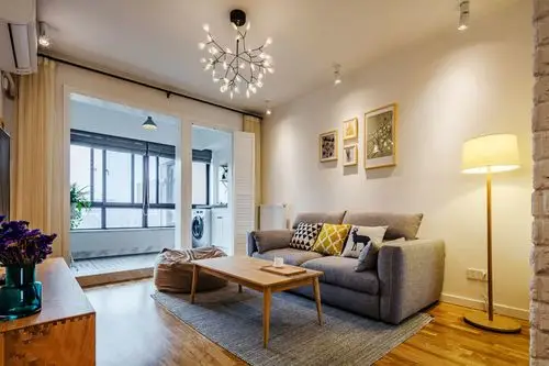 74平米宜家风格简约两室两厅室内装修效果图案例