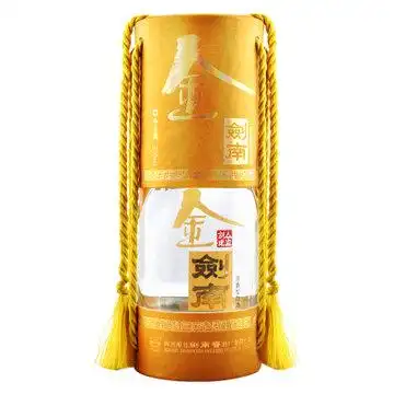 52度剑南春圆筒金剑南一桶金浓香型白酒500ml