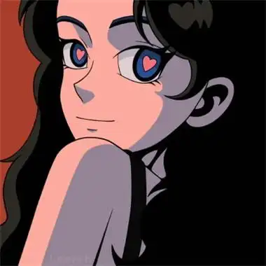 个性手绘旧漫风女生头像图片