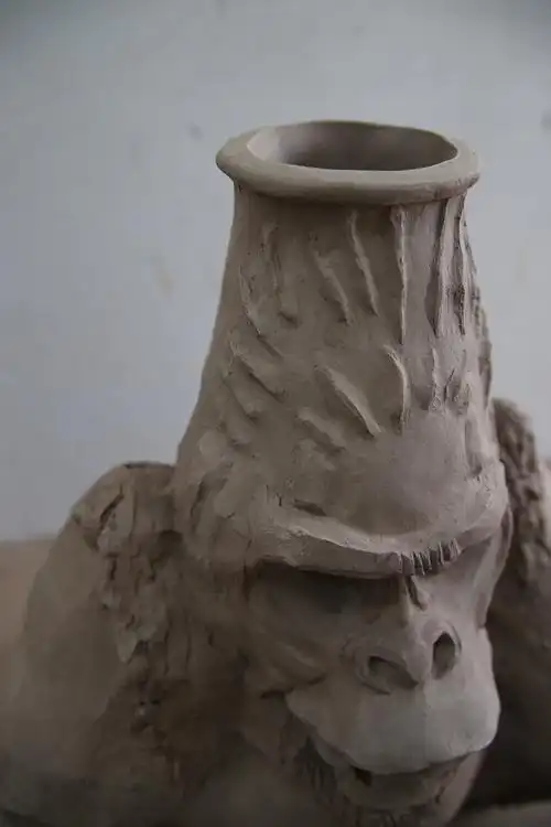 大型陶艺作品——禅境(综合)(大二上学期作品)