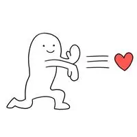 发射爱心情侣头像情侣头像biu发射爱心