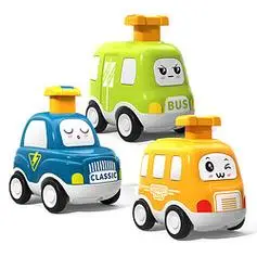 儿童按压式小汽车男女孩1一2岁3惯性回力车婴儿6个月宝宝益智玩具