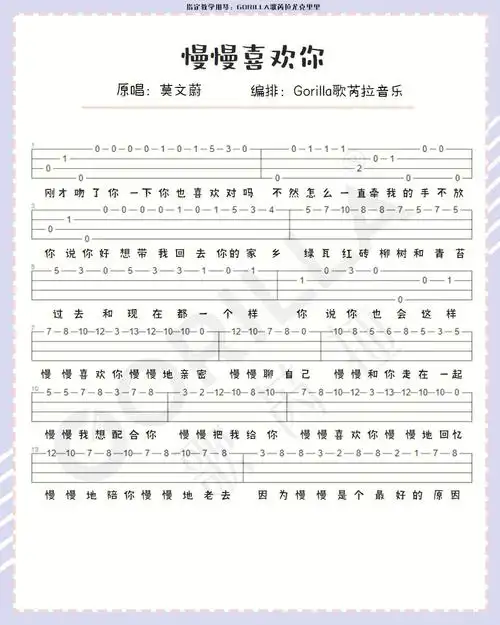 收藏住尤克里里热门单音指弹曲谱合集