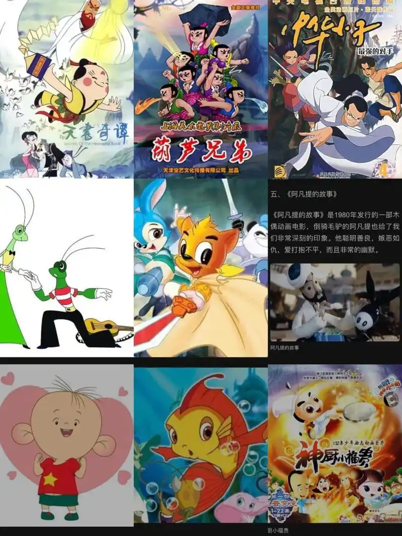 90后童年国产动画大集合1⃣️ 晚上和家里姐弟妹几个聊到小时候看