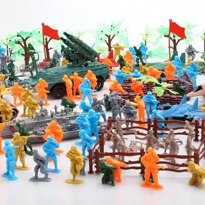 大战200只军事玩具模型套装塑料兵团士兵打仗儿童玩具兵人专区