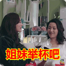 姐妹举杯吧表情包动态gif表情图片 - 找表情上表情家