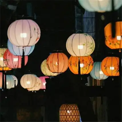 中秋节好看的花灯图片一年一中秋一家一平安