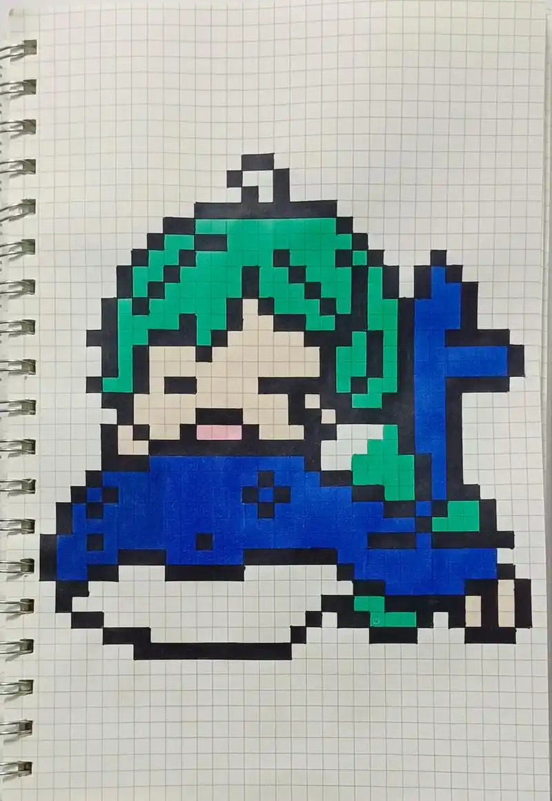 像素画:王者英雄——庄周 美妙的长眠,值得高歌一曲,啦啦啦  - 抖音