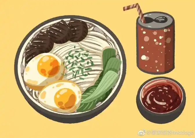 面条简笔画彩色面条简笔画彩色可爱