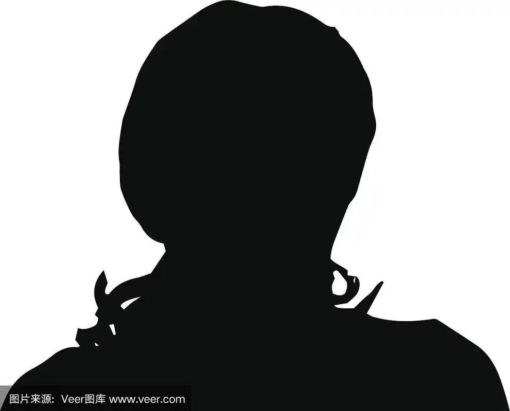 一个女人的矢量剪影.