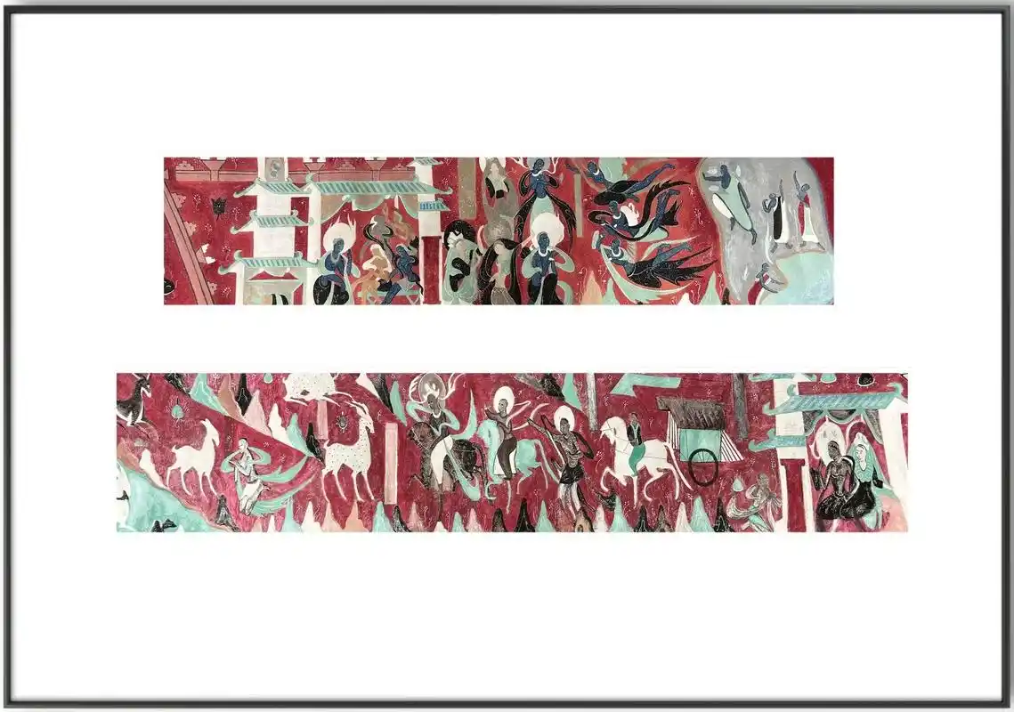 敦煌莫高窟第257窟《鹿王本生图》#作品欣赏 #敦煌壁画#敦 - 抖音