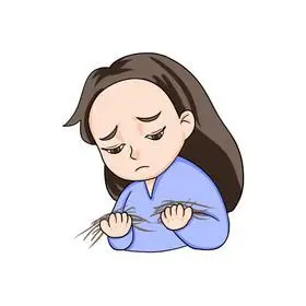 脱发掉发秃头女孩图片
