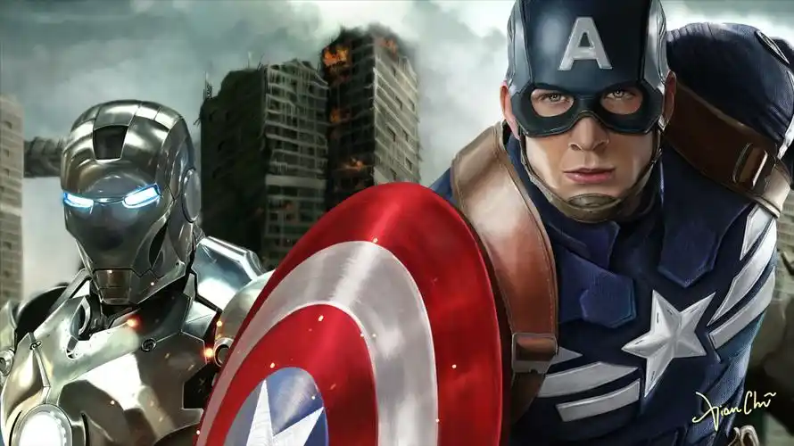 漫威:美队专场,高燃踩点混剪,给我一个盾,我能守住地球!